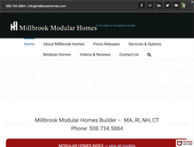 Tablet Screenshot of millbrookhomes.com